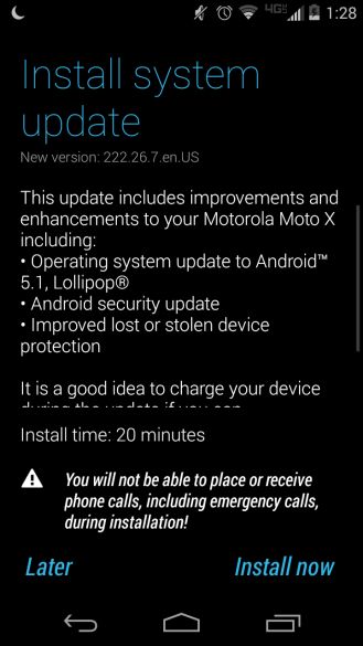Fotografía - [Mise à jour: Il est officiel] L'origine Moto X sur Verizon obtient finalement Android 5.1 Via A Soak Test
